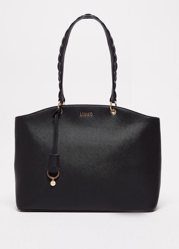 Liu Jo Eco-Friendly Shopper Tas Dames Zwart | UEA-792413