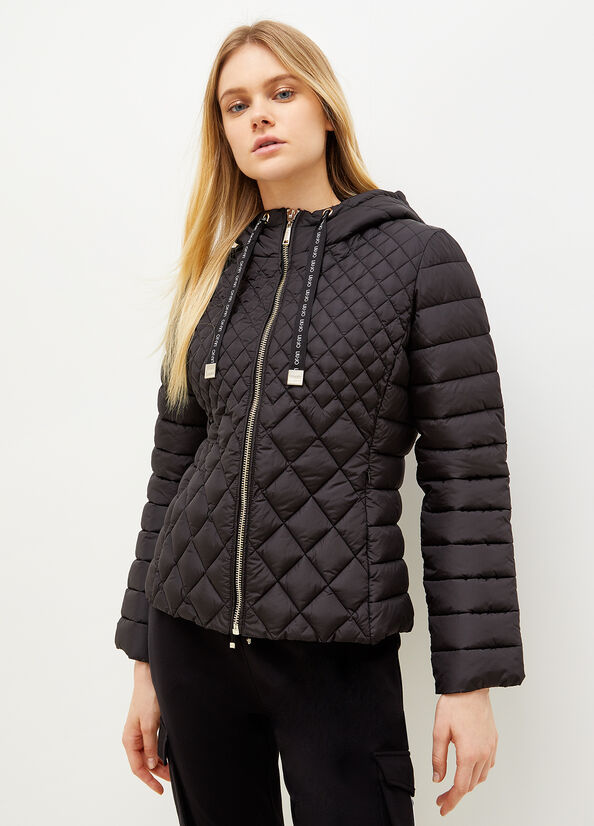 Liu Jo Gewatteerd Down With Hood Jassen Dames Zwart | LXZ-350942