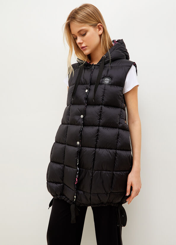 Liu Jo Gewatteerd Gewatteerd Gilet Jassen Dames Zwart | YCG-058374