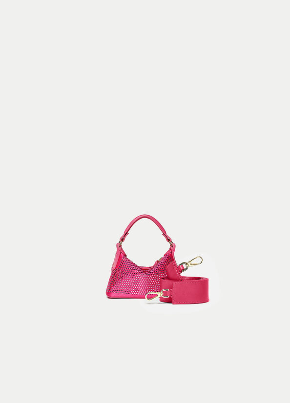 Liu Jo Micro Hobo With Gemstones Crossbodytassen Dames Fuchsie | CHZ-714086