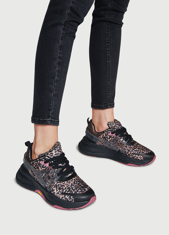 Liu Jo Powered By Vibram Sneakers Dames Zwart | ONW-169357