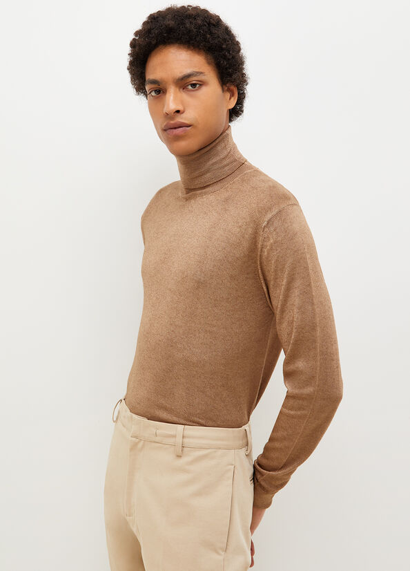 Liu Jo Pure Turtleneck Truien Heren Bruin | IBF-423501