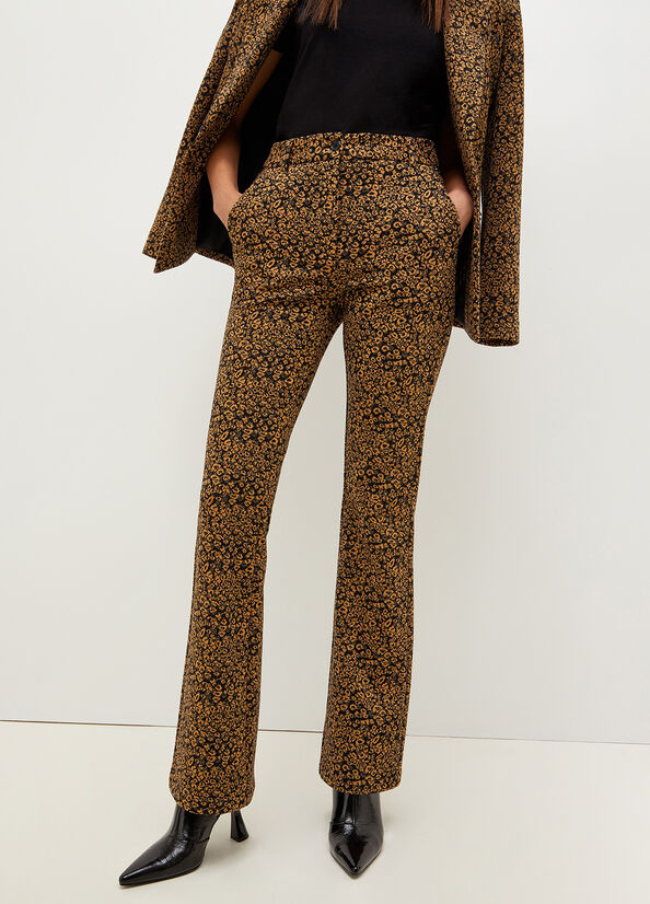 Liu Jo Stretch Katoenen Blend Animal Print Broek Dames Bruin | QKC-750341