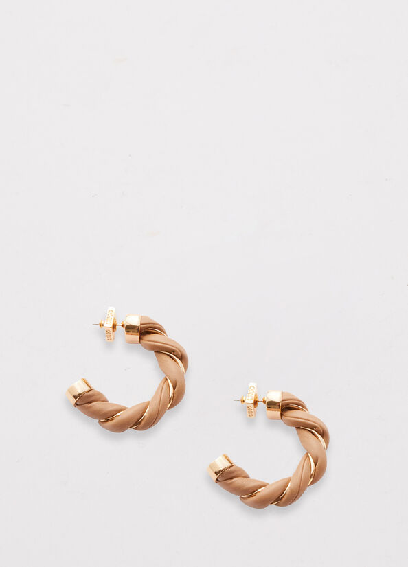 Liu Jo Torchon Effect Hoop Earrings Sieraden Dames Koraal | TCF-526174