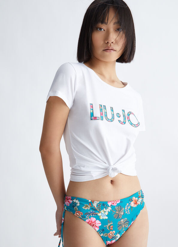 Liu Jo With Logo Topjes Dames Wit | NWF-609572