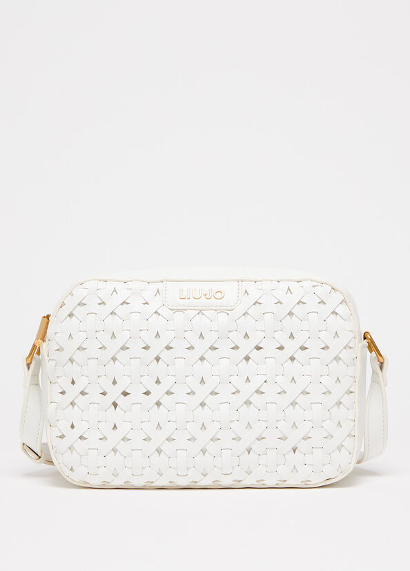 Liu Jo Woven With Logo Schoudertassen Dames Wit | EGO-951346